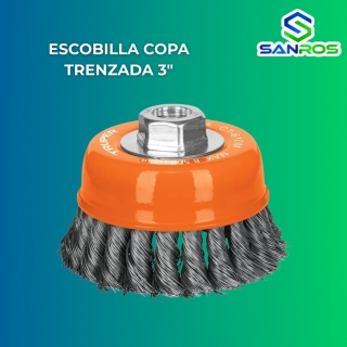Escobilla Copa Trenzada 3″