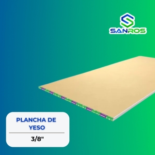 Plancha de Yeso 3/8″